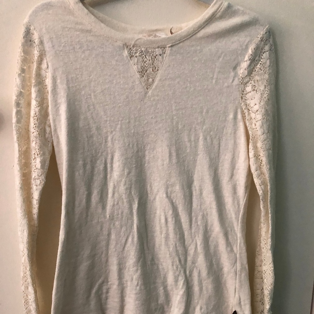 Prana lace long sleeved top